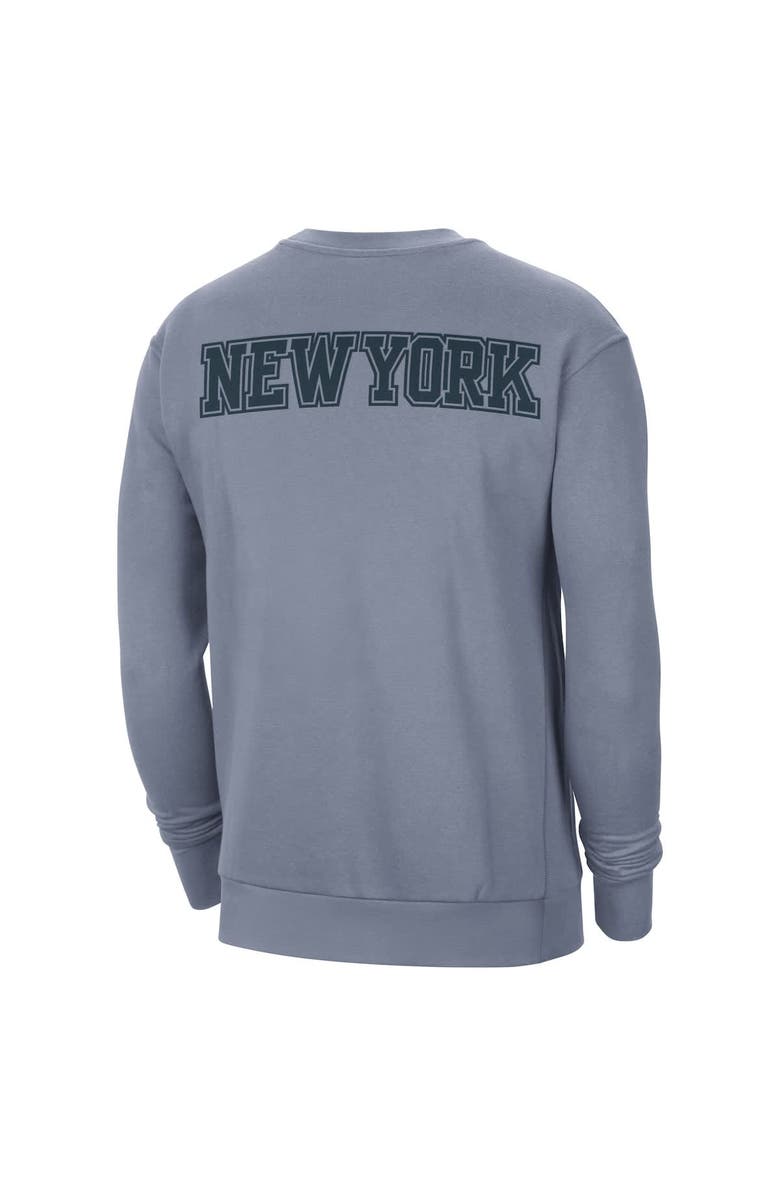 Jordan Brand Men's Jordan Brand Blue New York Knicks Courtside Statement Edition Heavyweight Pullover Sweatshirt, Alternate, color, Blue