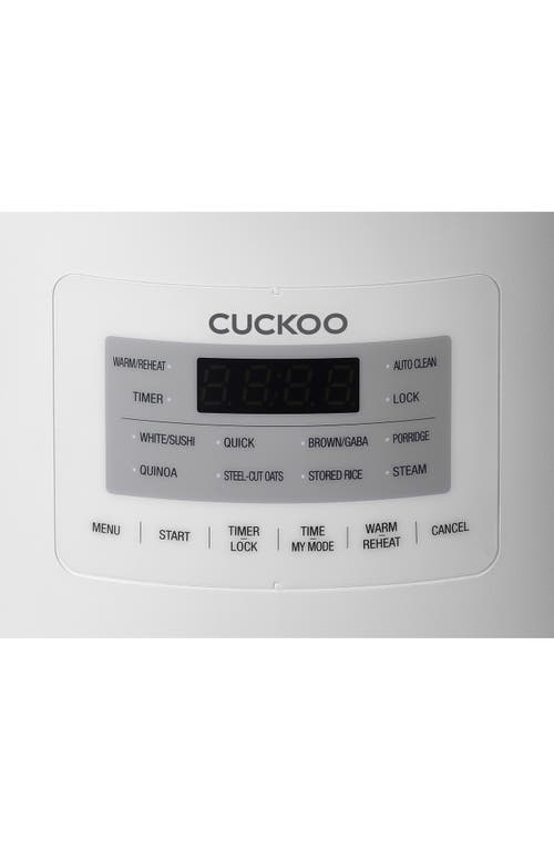 Cuckoo Micom 6-cup Rice Cooker In White