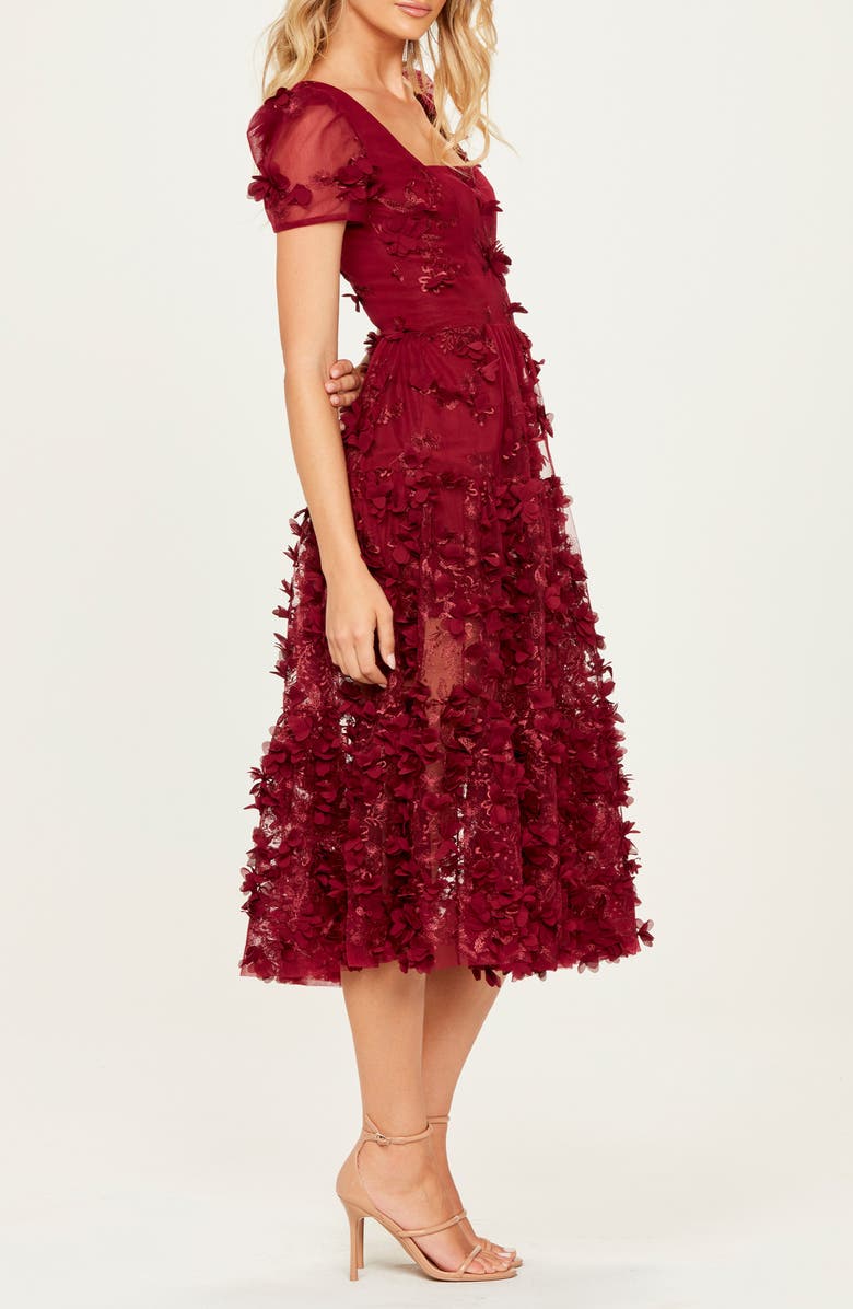 HELSI Heidi Floral Appliqué Cocktail Dress, Alternate, color,