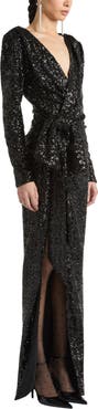 Balmain Long Sequinned Dress