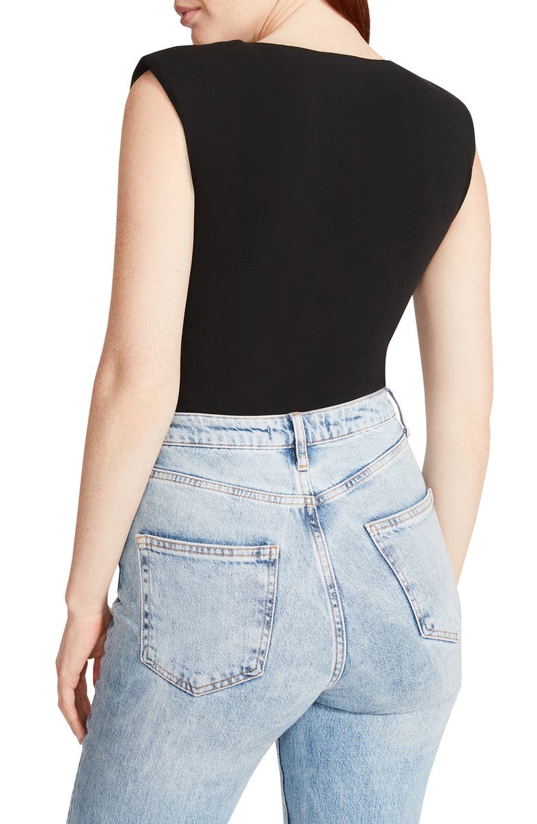 Steve Madden V-Neck Bodysuit, Alternate, color,