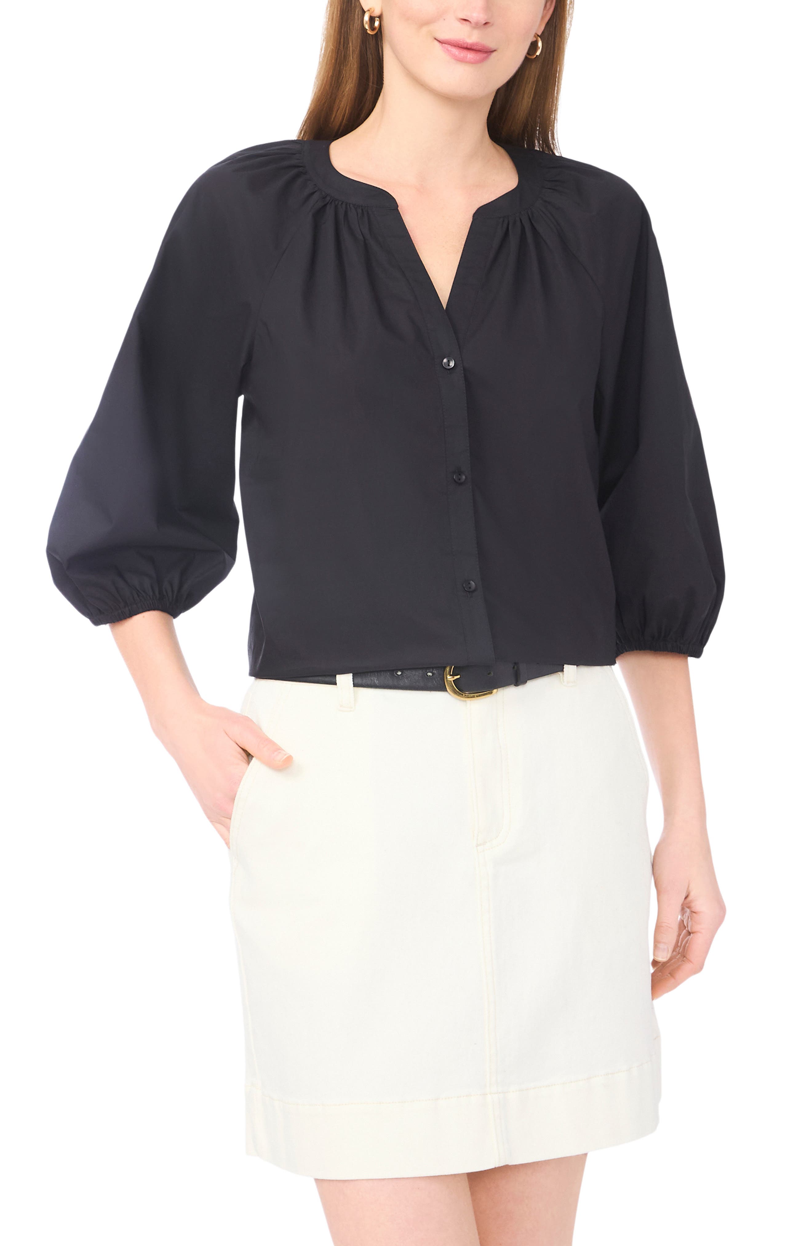 Raglan Puff Sleeve Top