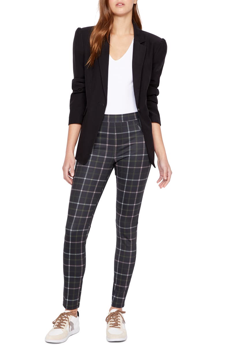 Sanctuary Runway Plaid Leggings, Alternate, color,