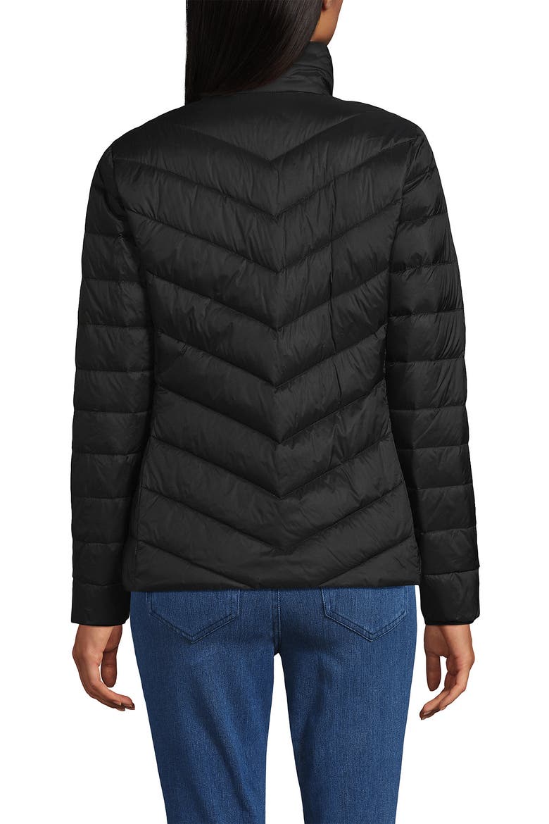 Wanderweight Ultralight Packable Chevron Quilted Down Jacket, Alternate, color, Black