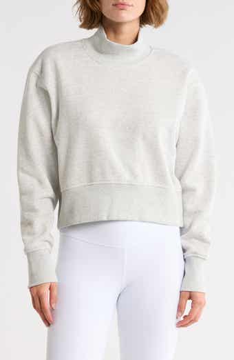 Z by Zella Feather Fleece Mock Neck Sweatshirt
