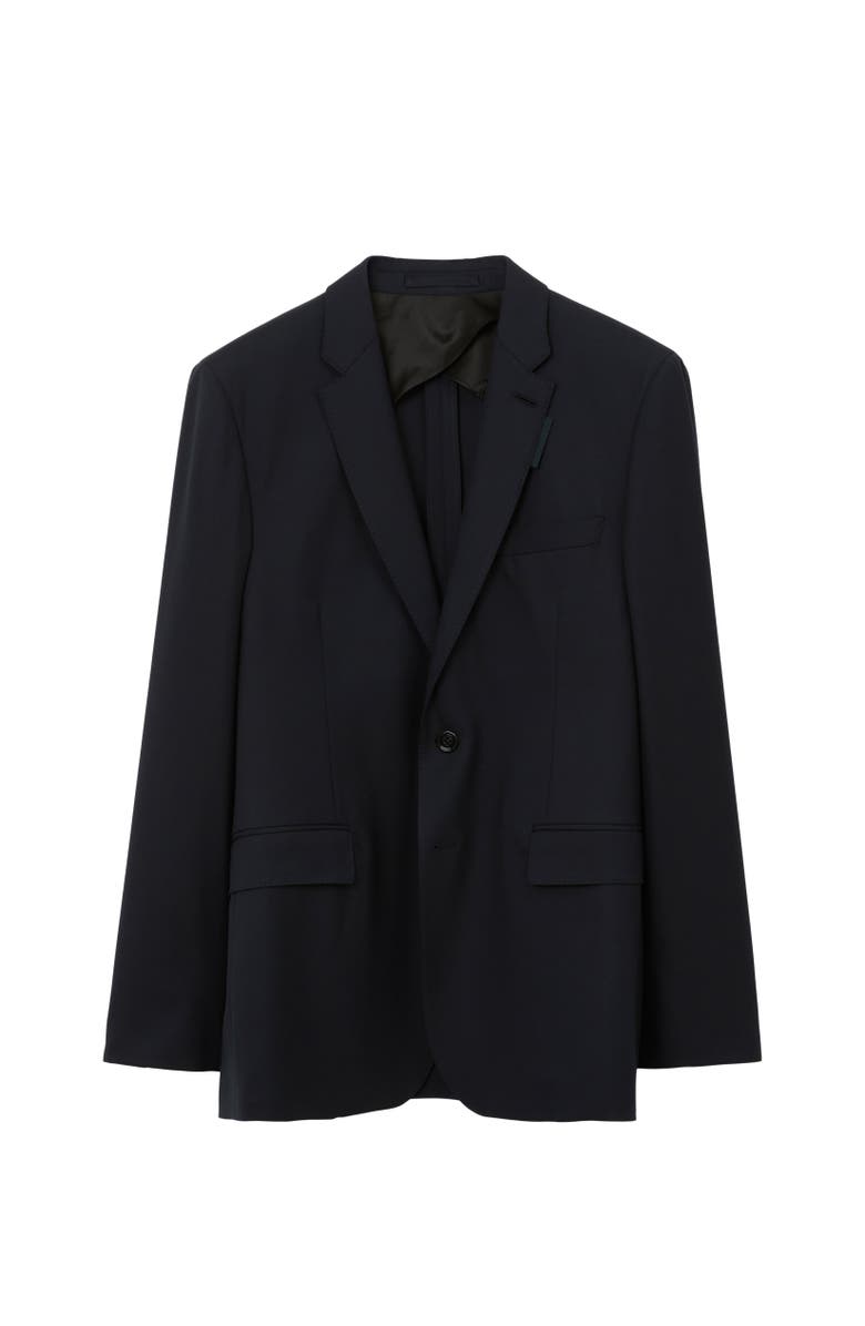 Burberry Wool Tailored Jacket, Alternate, color, Dark Navy