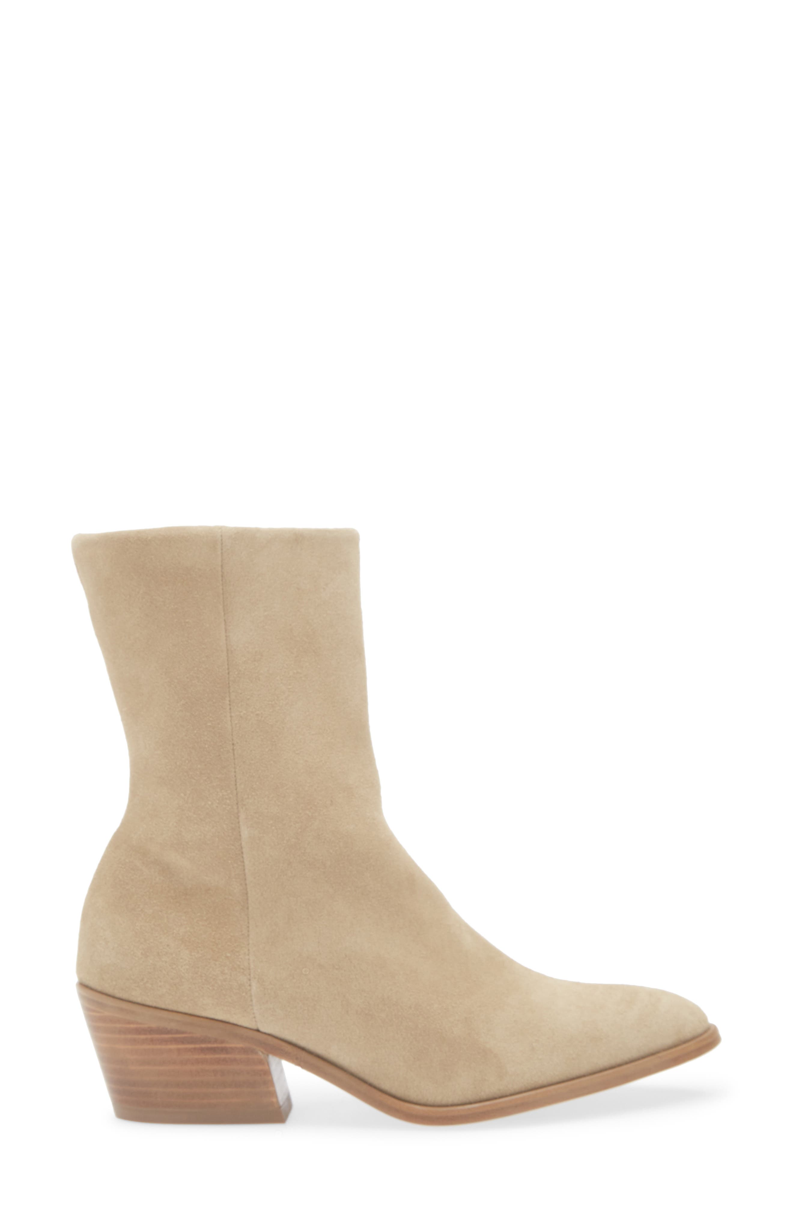 Pedro Garcia Atena Block Heel Boot, Alternate, color, Cork Velour