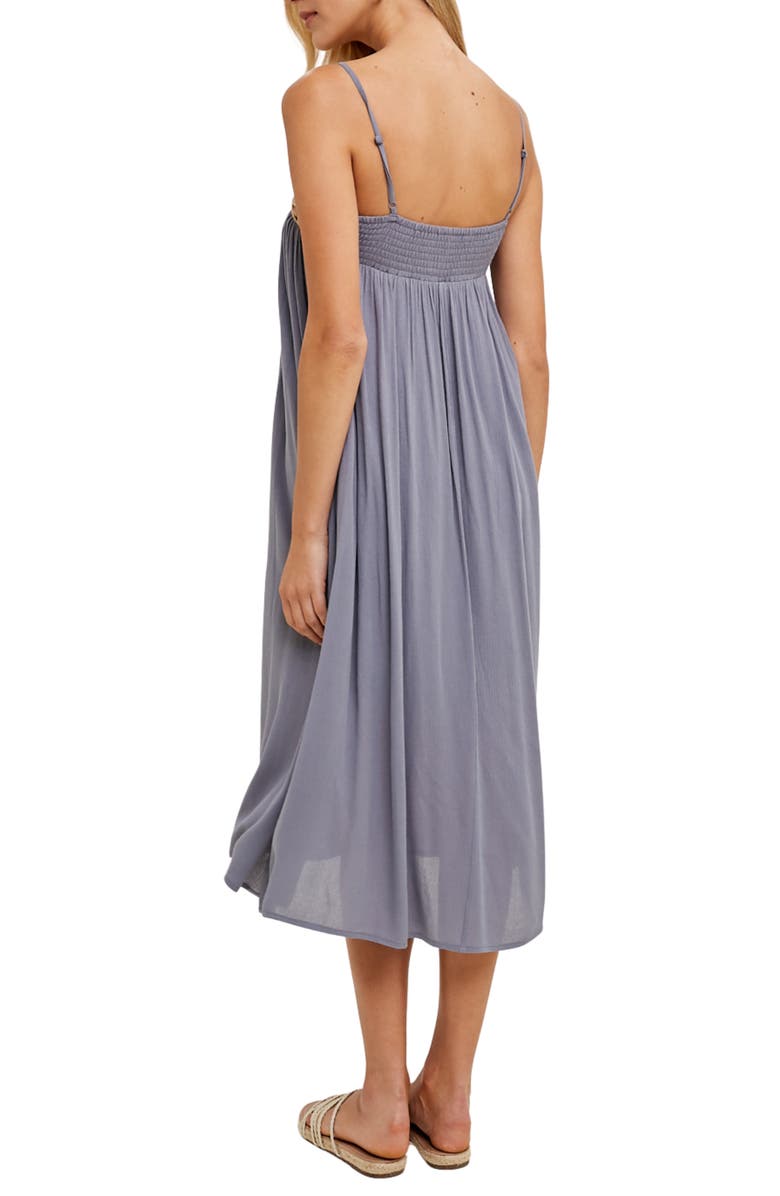 WISHLIST Knit Trim Babydoll Dress, Alternate, color, Blue