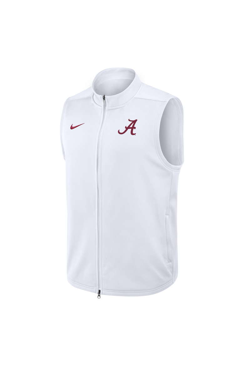 Men's Nike White Alabama Crimson Tide Primetime Victory Therma-FIT Full-Zip Vest, Alternate, color, White