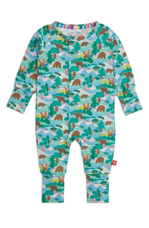 Magnetic Me Camo Cubs Convertible Romper In Green
