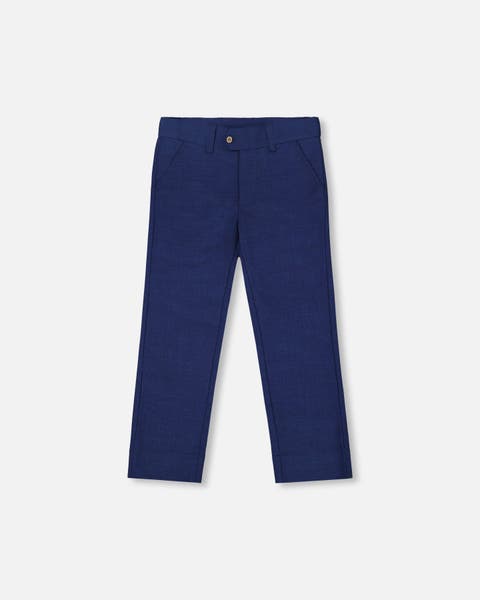 Little Boy's Slant Pocket Pants Navy Blue