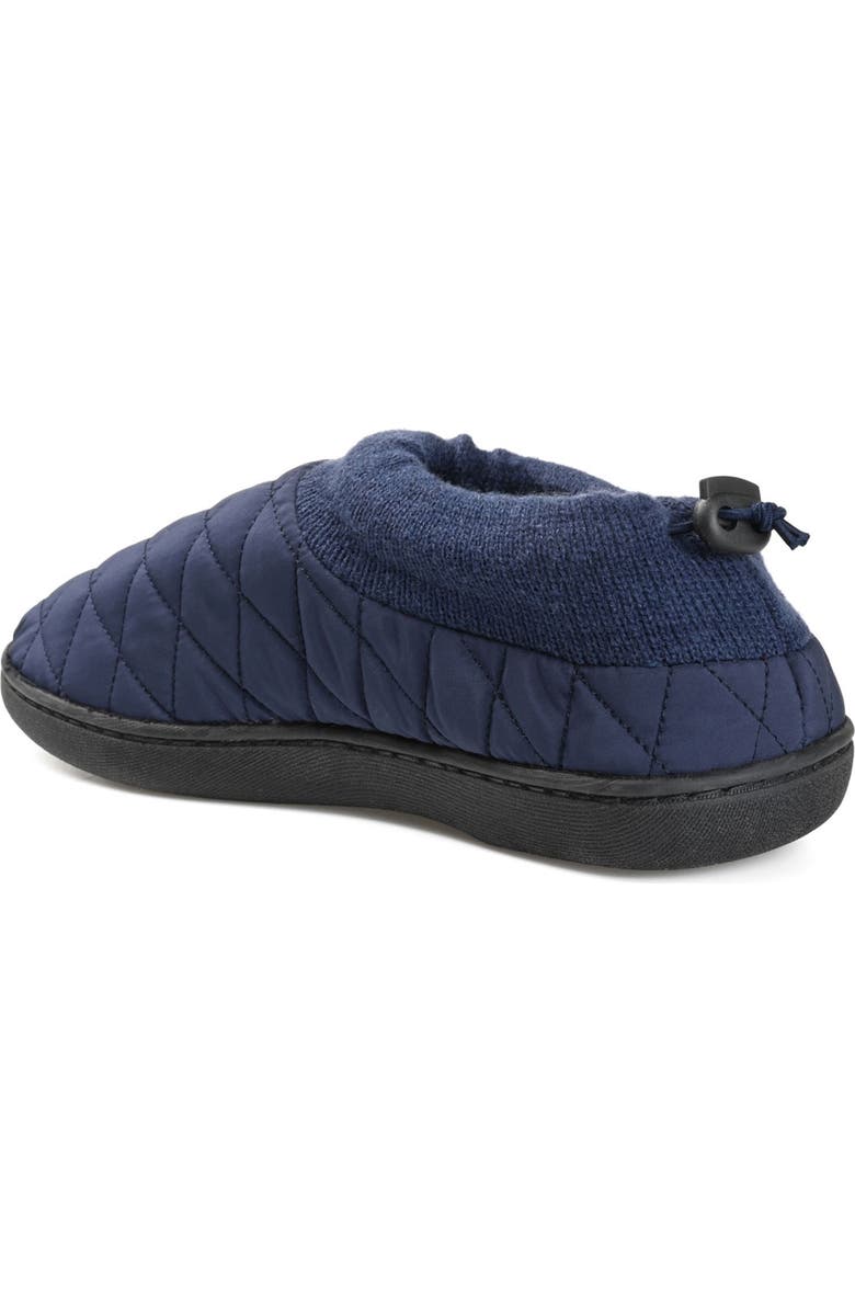 VANCE CO . Fargo Quilted Faux Fur Lined Slipper, Alternate, color, Blue