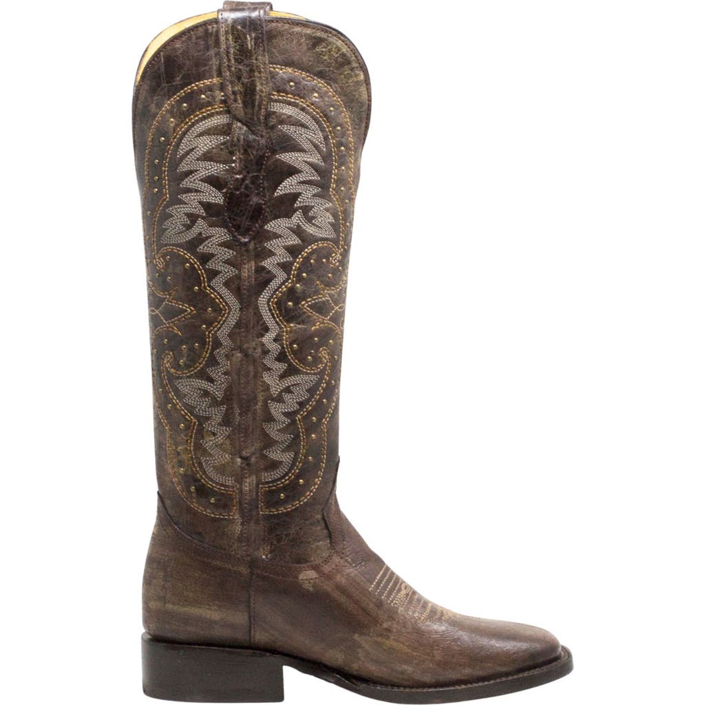 Nortalie The Arena Western Cowboy Boot In Brown
