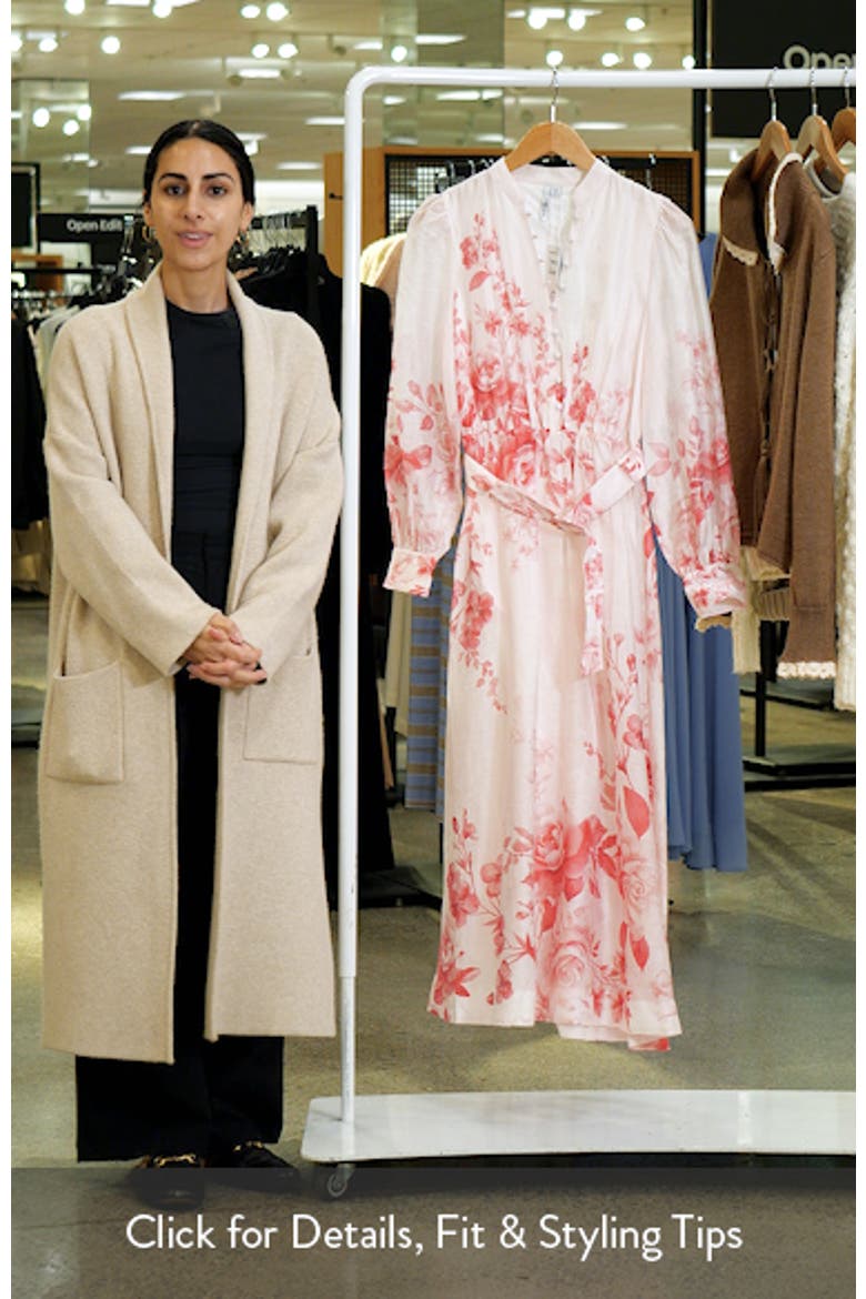 Rosalyn Floral Long Sleeve Belted Dress video