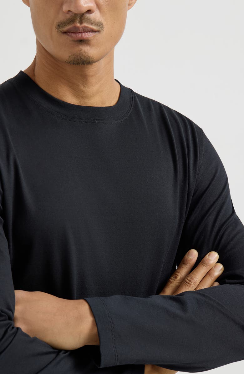 Brunello Cucinelli Cotton jersey T-shirt, Alternate, color, Black