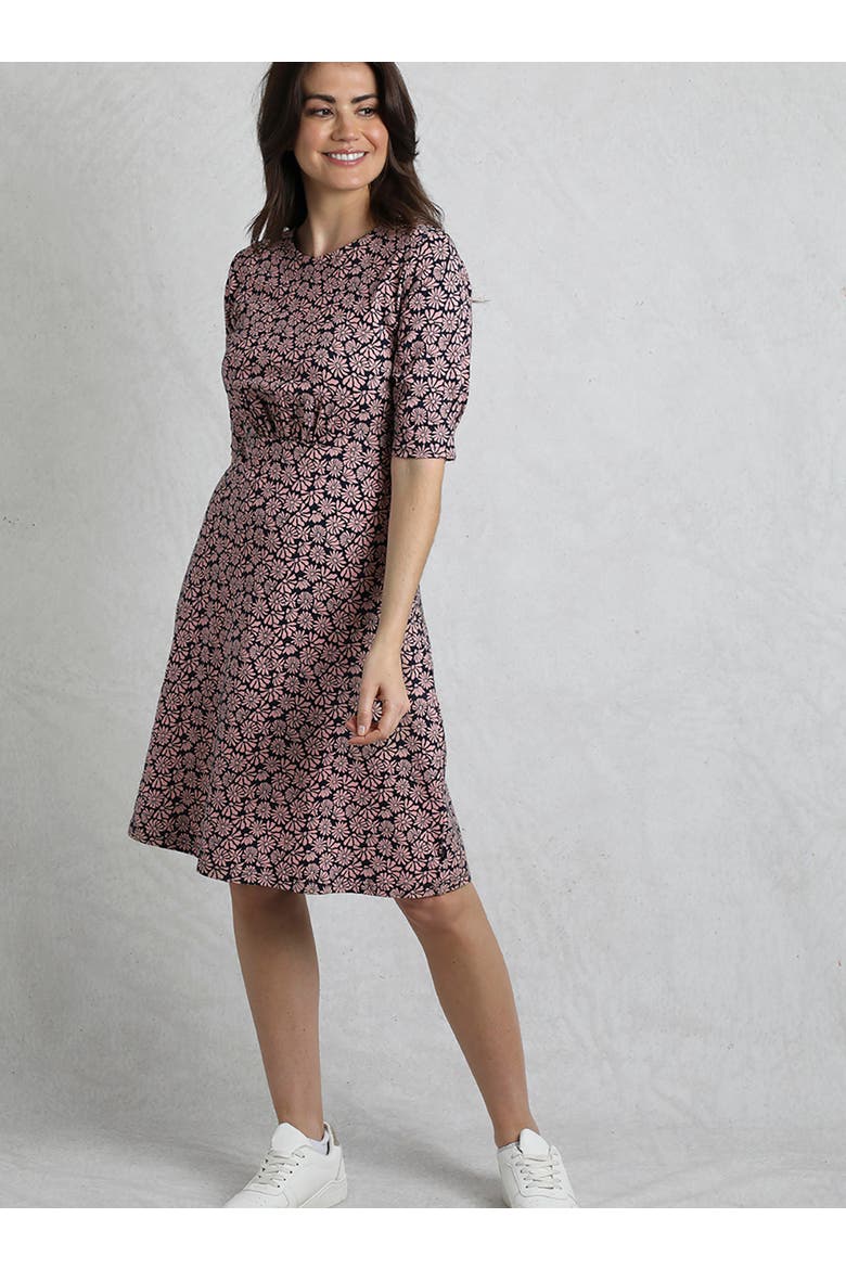 Cassandra Jersey Swing Dress, Main, color, Tea Rose