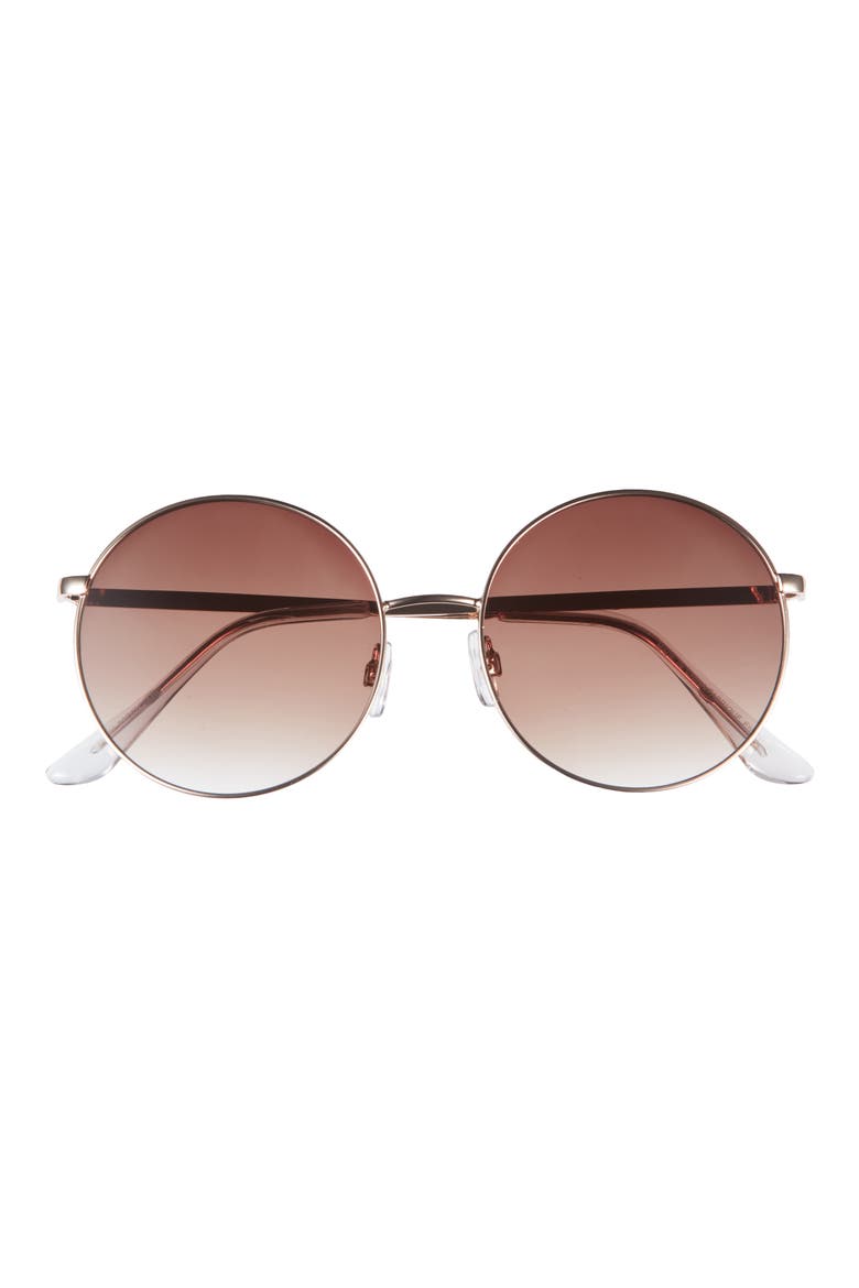 Oversize Round Sunglasses, Main, color, GOLD