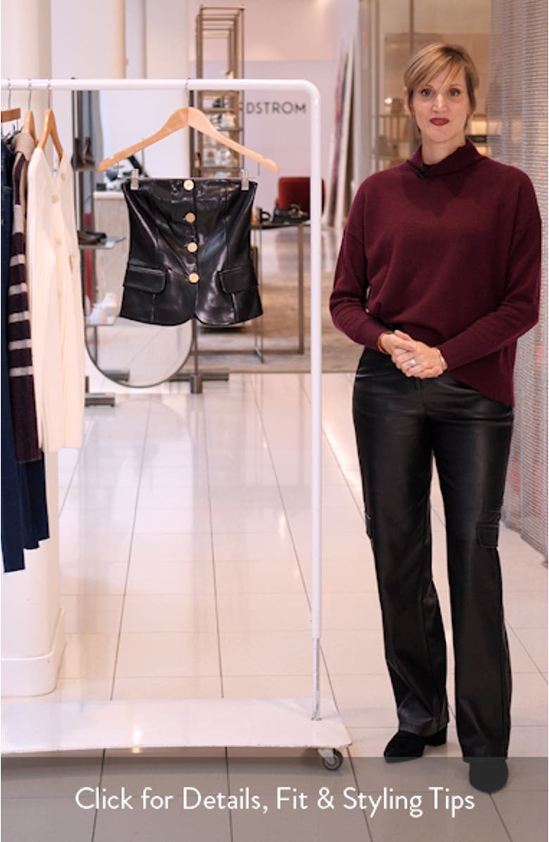 Madison Faux Leather Bustier, sales video thumbnail