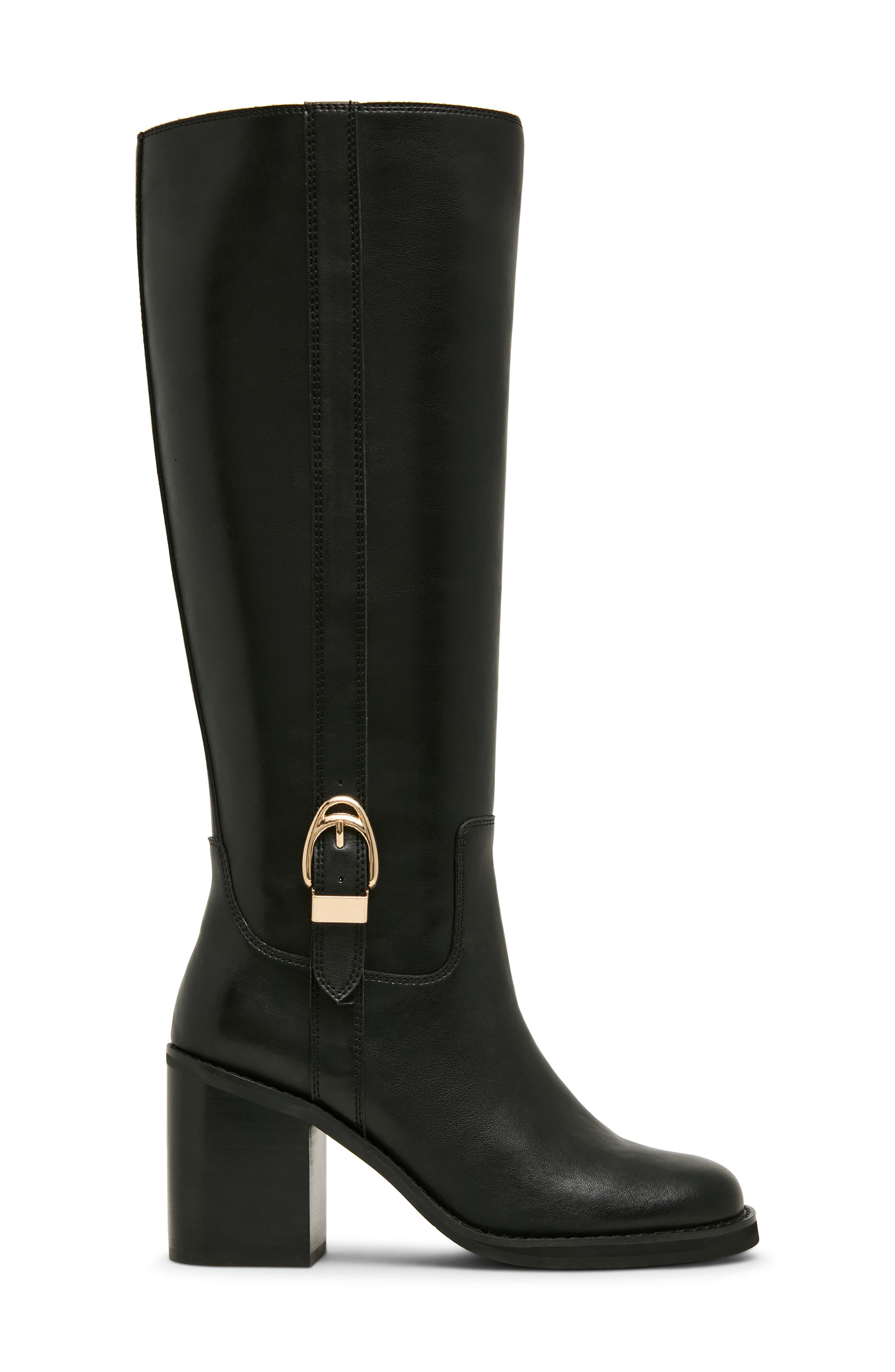 Nicky Waterproof Knee High Boot, Alternate, color, BLACK LEATHER