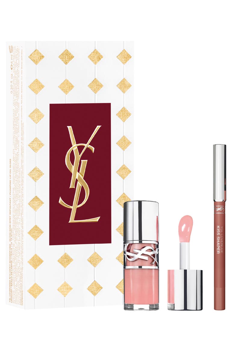 Kiss Shaper Lip Liner & Loveshine Plumping Lip Oil Gloss Set $69 Value, Main, color, NUDE LAVALLIERE/UNDRESSED PINK