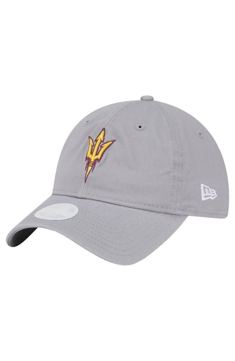 New Era Women's New Era  Gray Arizona State Sun Devils Logo 9TWENTY Adjustable Hat, Main, color, 