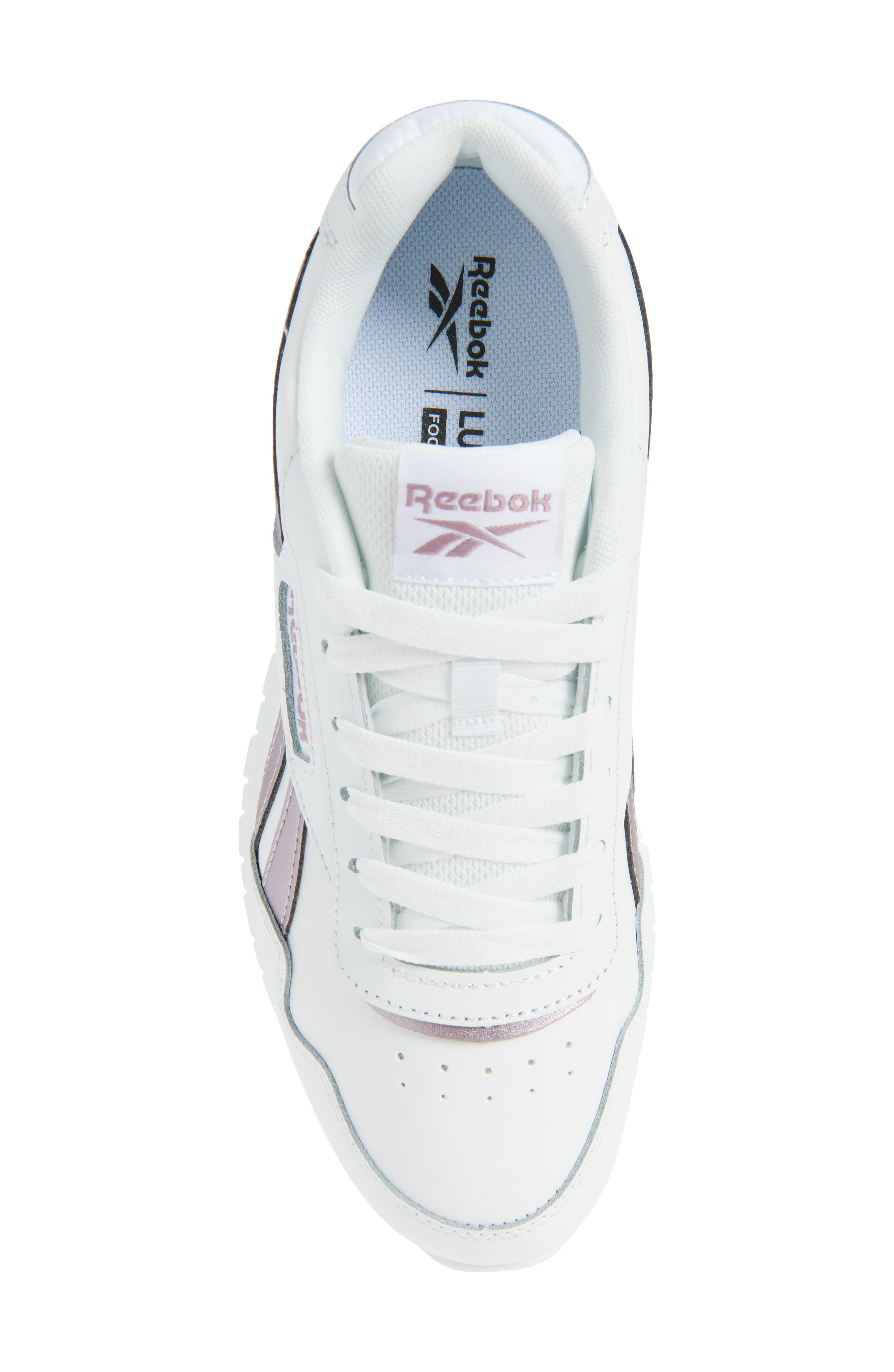 Reebok Glide Sneaker, Alternate, color, White White Purple