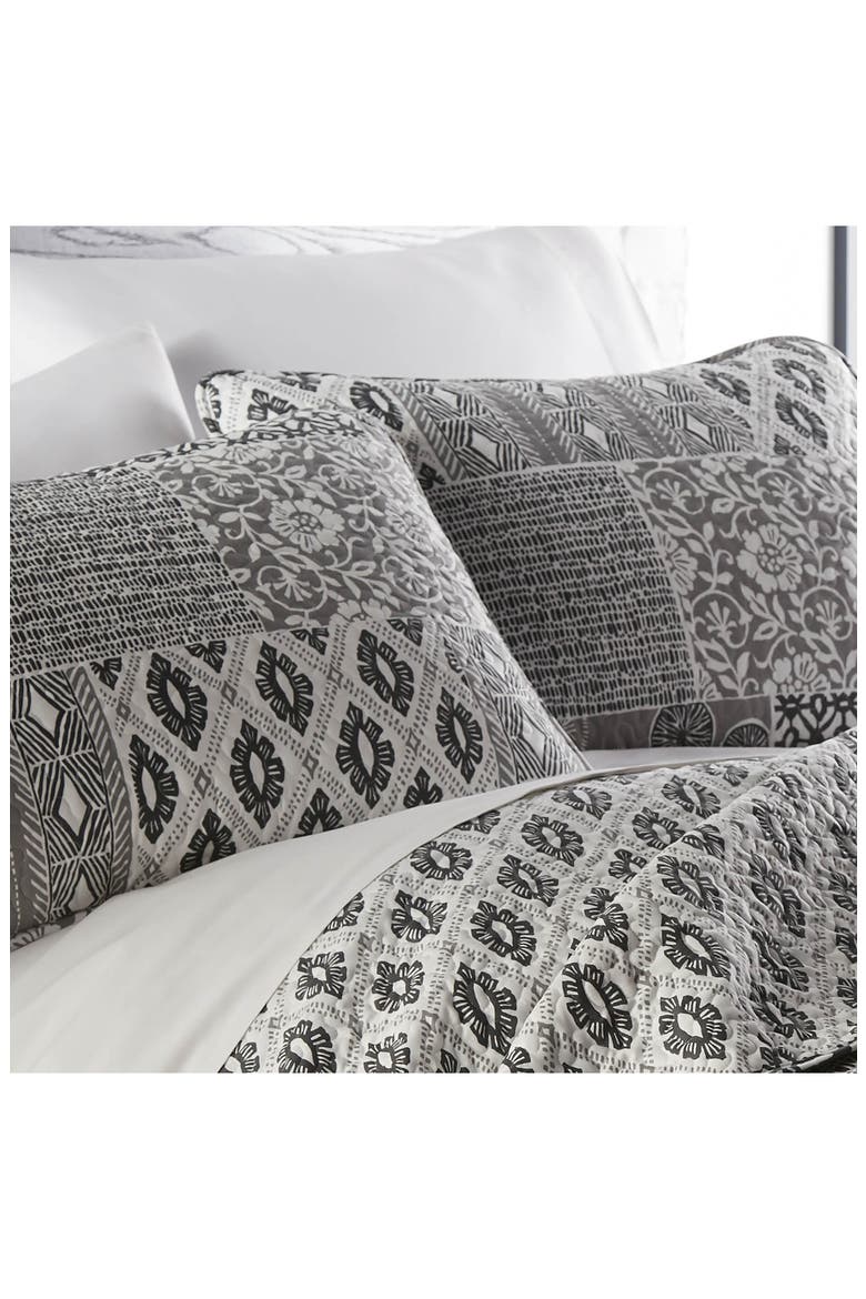 Luxury Collection Premium Ultra-Soft Quilt Cover Set, Alternate, color, GLOBAL PATCH GREY