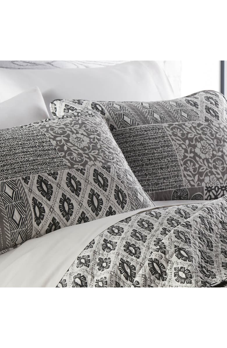 SOUTHSHORE FINE LINENS Luxury Collection Premium Ultra-Soft Quilt Cover Set, Alternate, color, Global Patch Grey