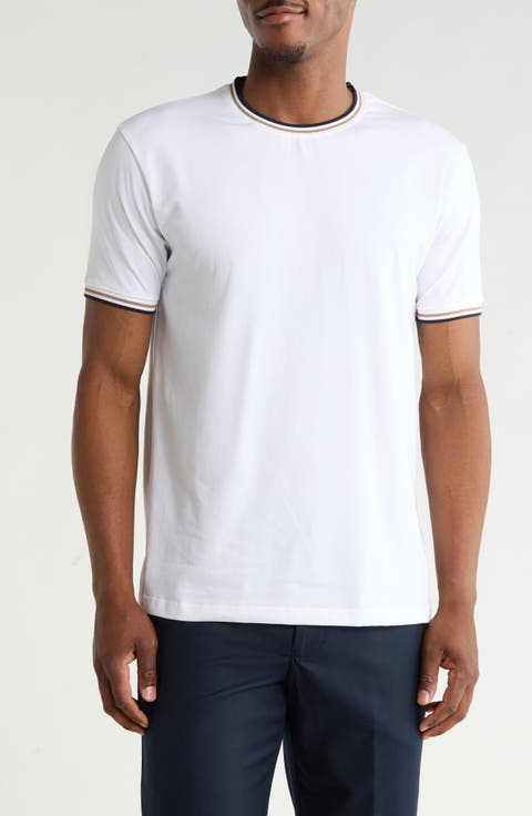 Tipped Knit T-Shirt
