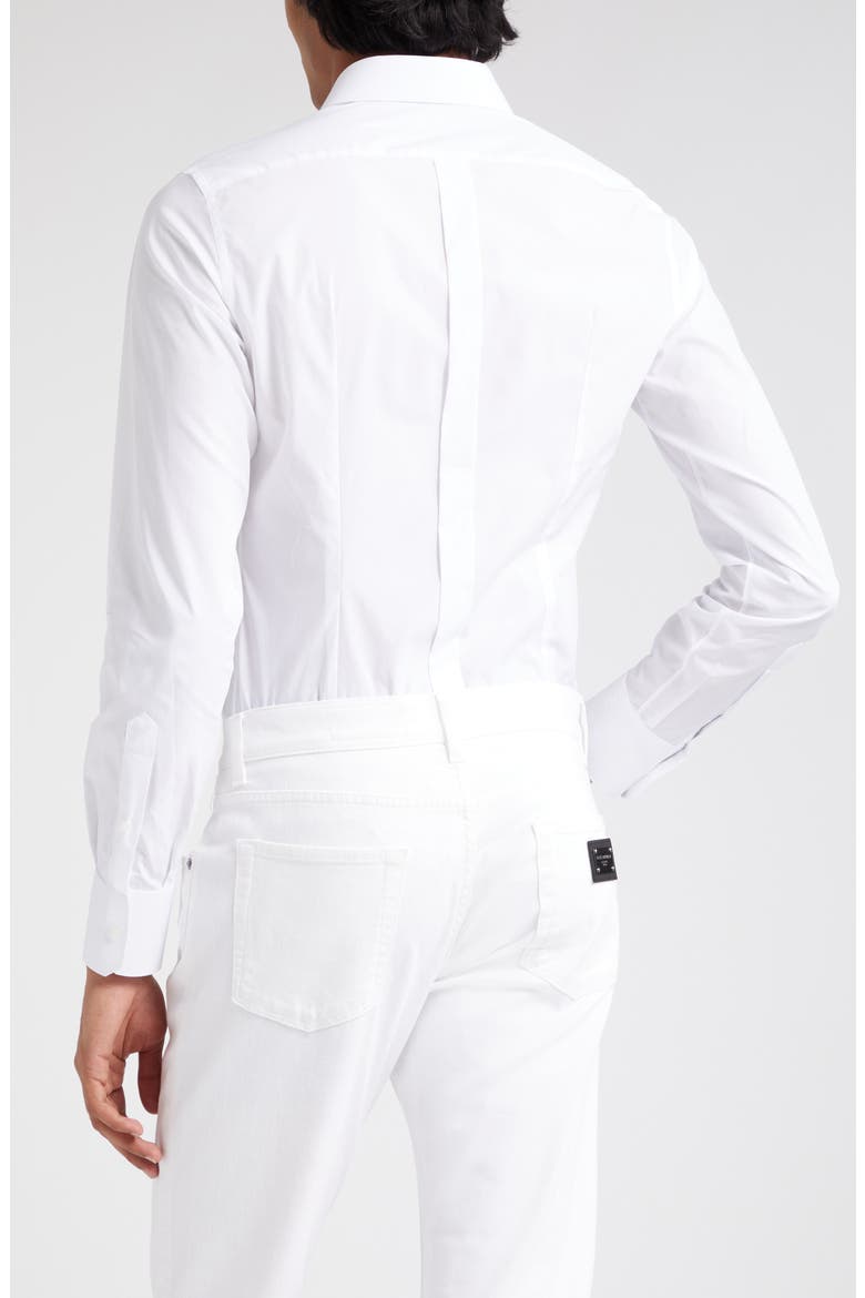Cotton Poplin Button-Up Shirt, Alternate, color, WHITE