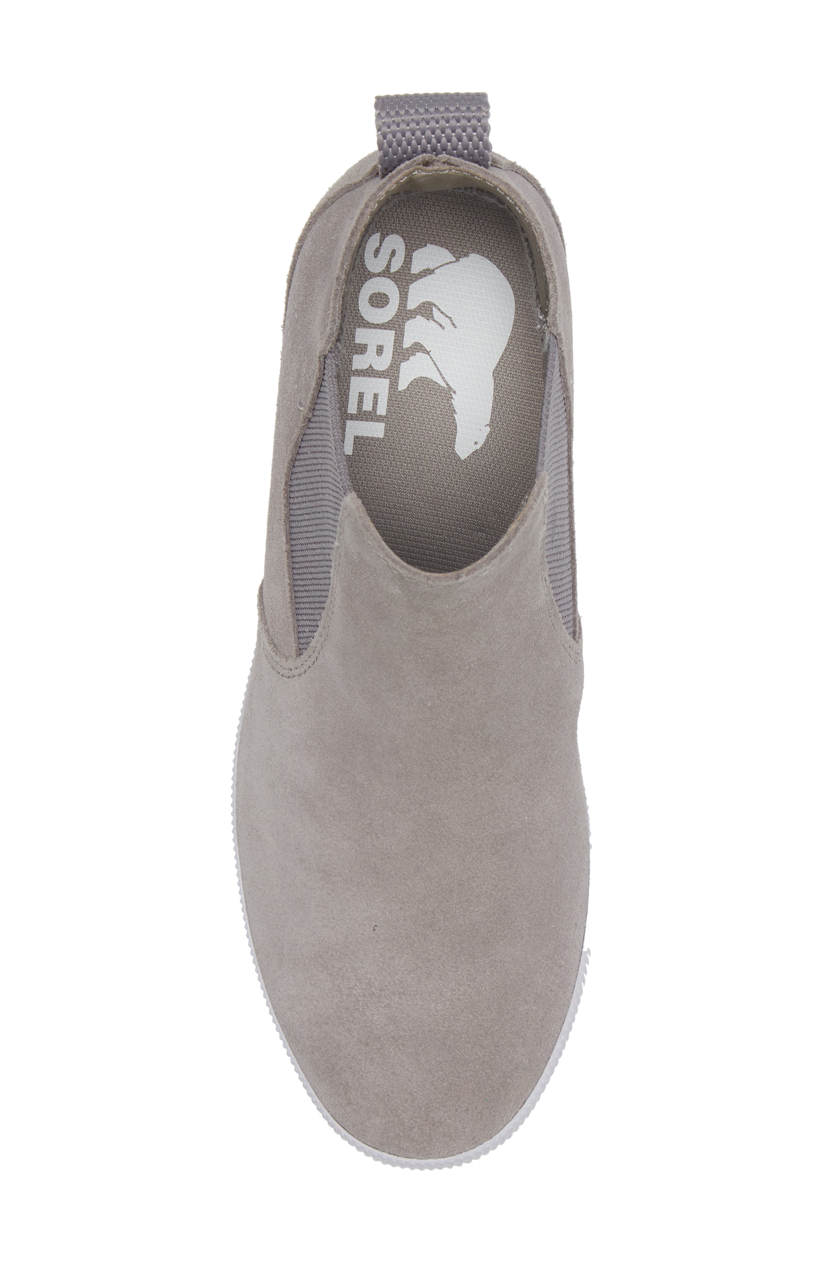 SOREL Out N About Slip-On Wedge Shoe, Alternate, color, Chrome Grey White