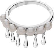Lucy Quartermaine Royal Pearl Drop Ring