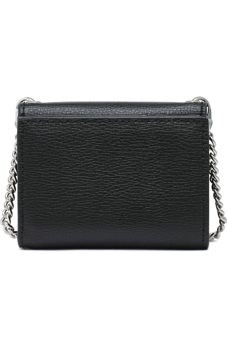 KARL LAGERFELD PARIS Wallet on a Chain, Alternate, color, White/Black 2