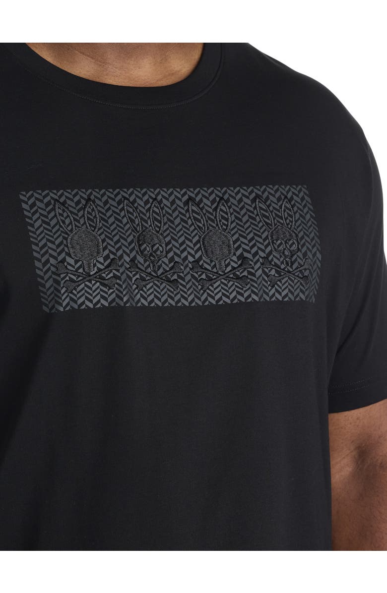 Psycho Bunny Big & Tall Costello Graphic Tee, Alternate, color, Black