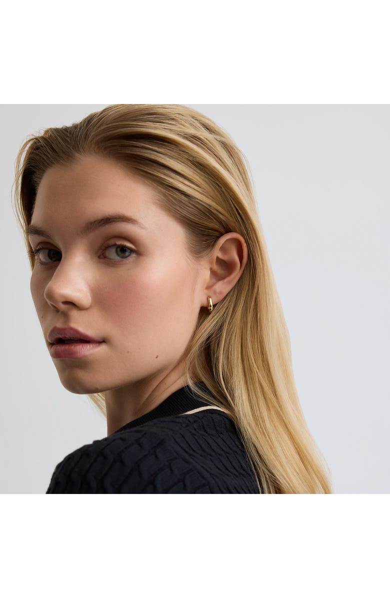D.LOUISE Oval Huggie Hoop Earrings, Alternate, color, Gold