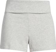 SKIMS Stretch Cotton Jersey Foldover Shorts