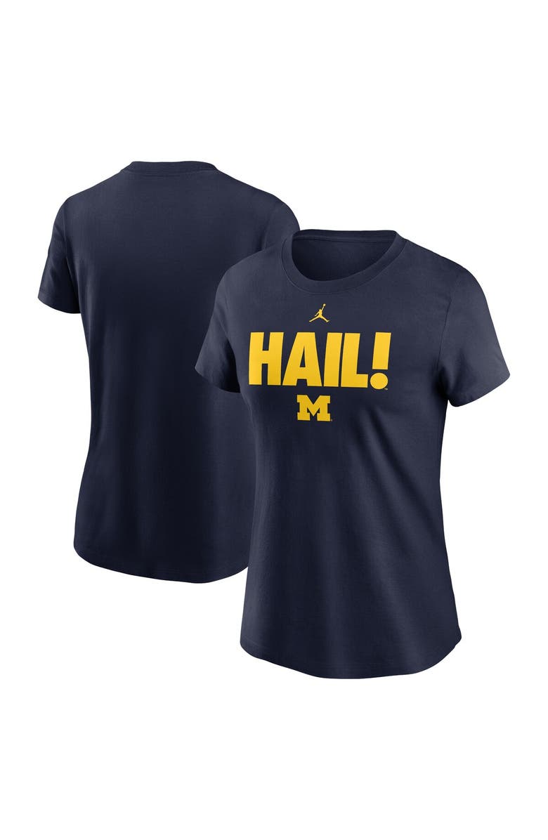 Jordan Brand Women's Jordan Brand Navy Michigan Wolverines Local Ultimate Chant T-Shirt, Alternate, color,