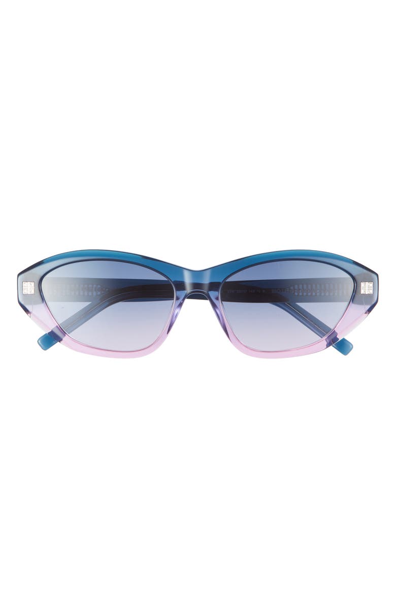 Givenchy GV Day Cat Eye Sunglasses, Main, color, Blue/ Other / Gradient Blue