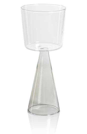 Zodax Viterbo Set Of 4 White Wine Glasses In Transparent