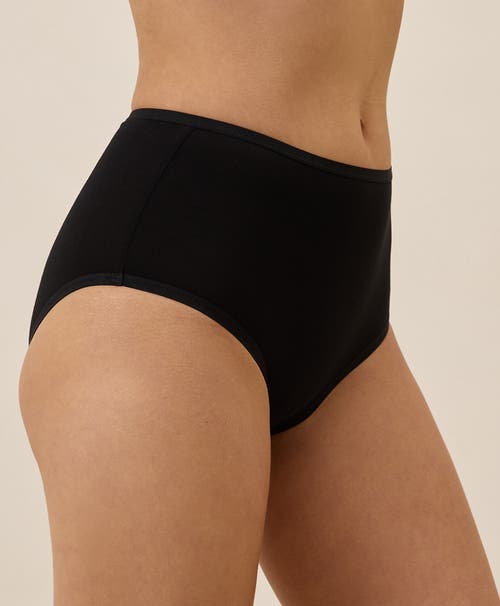 Pact Everyday High Rise Brief 5-pack In Black