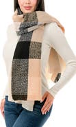 MARCUS ADLER Plaid Scarf