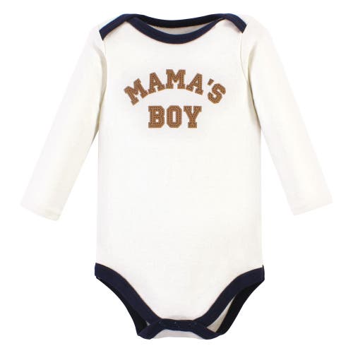 Hudson Baby Five-piece Collection Of Long-sleeve Cotton Bodysuits In Multi
