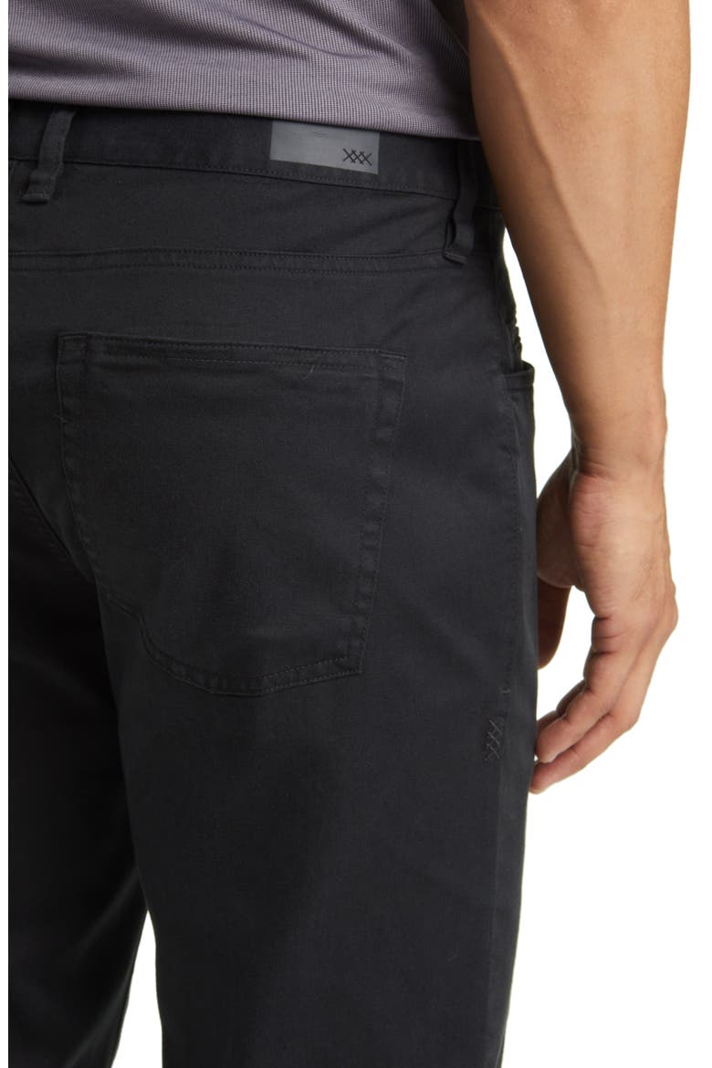 Everyday Twill Five Pocket Pants, Alternate, color, BLACK