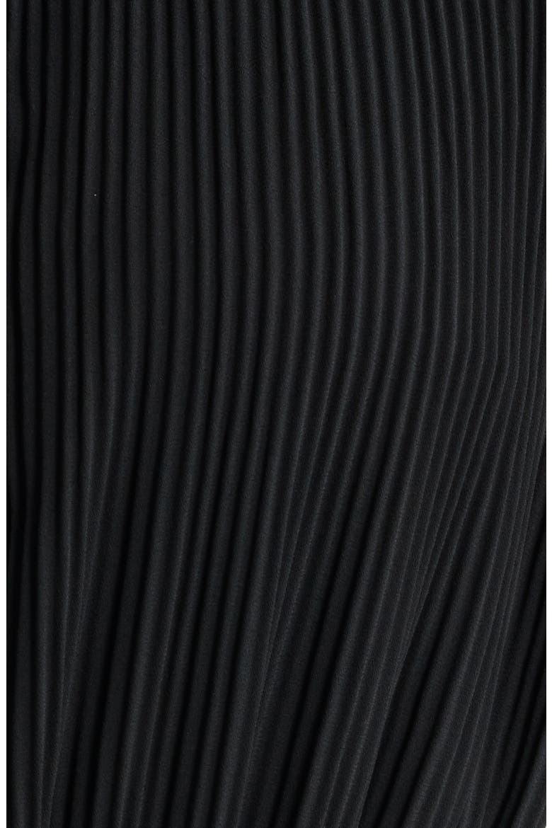 Pleated Minidress, Alternate, color, BLACK