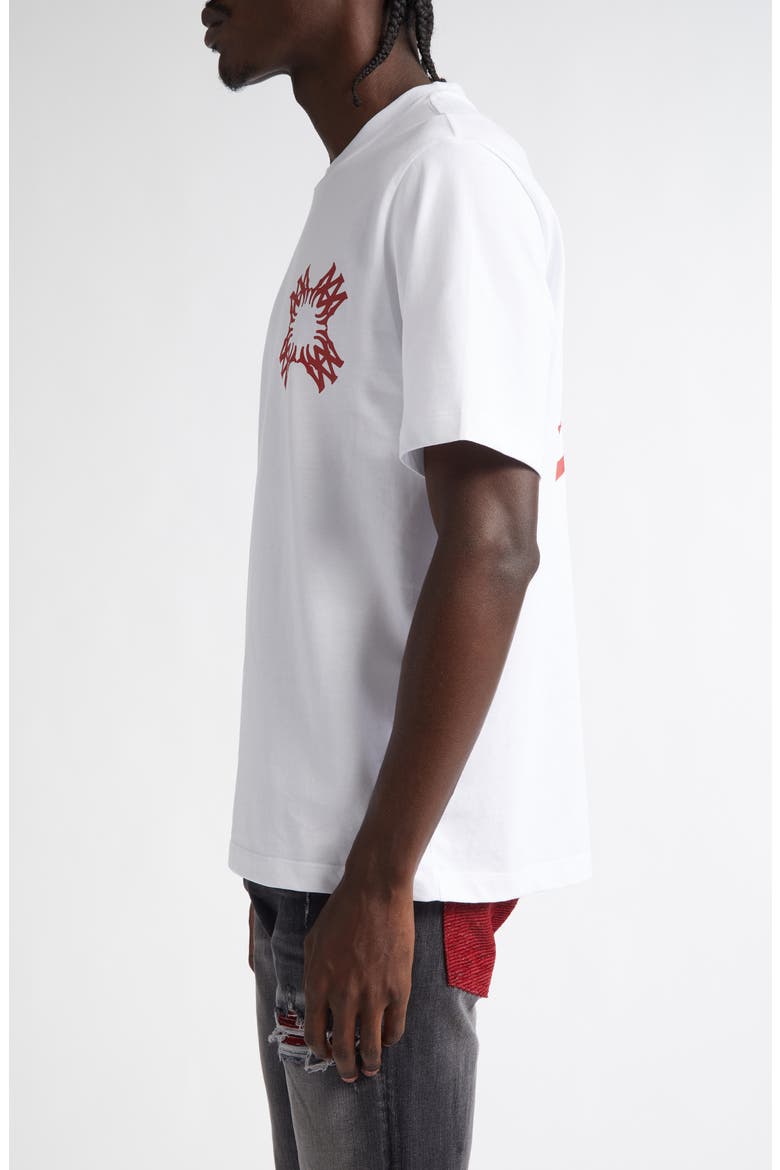 Quad Logo Cotton Graphic T-Shirt, Alternate, color, WHITE