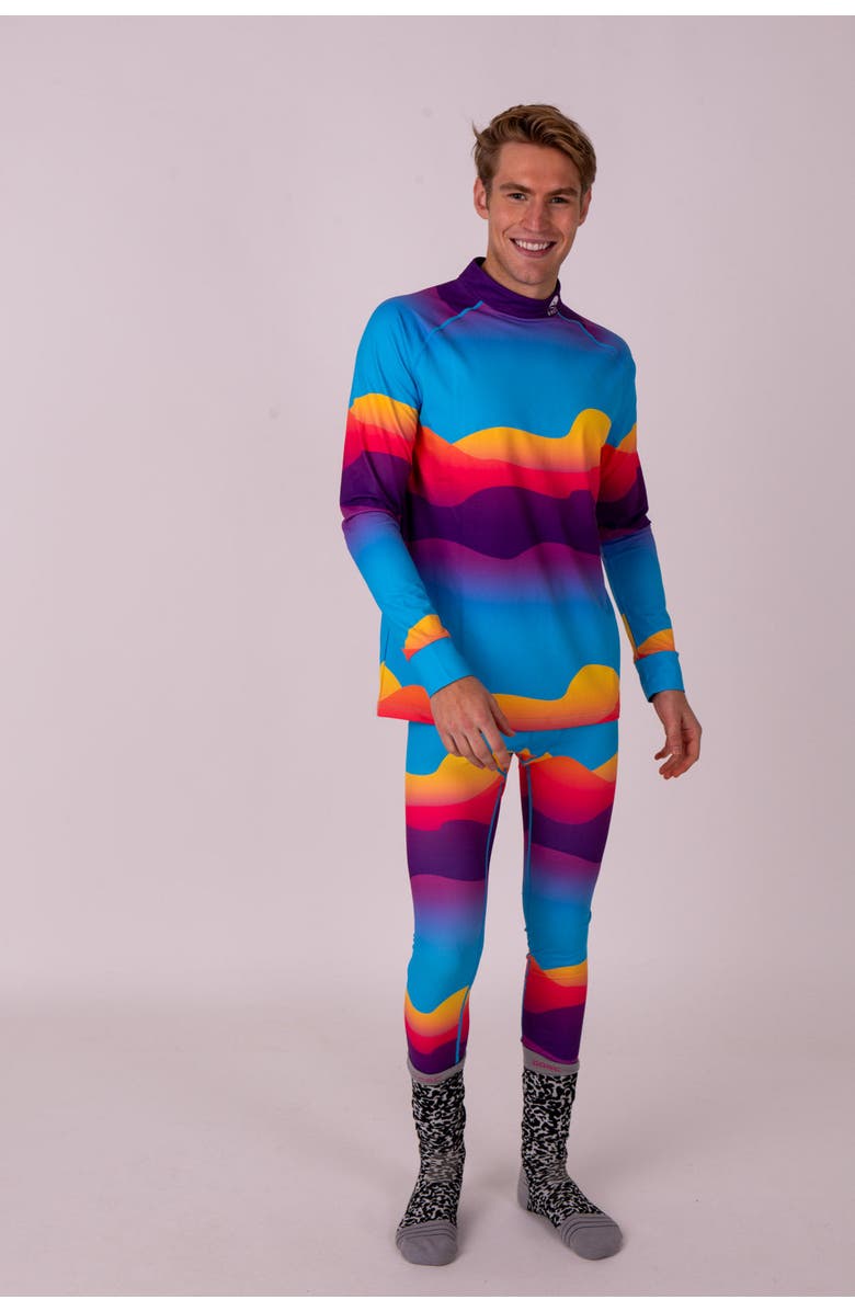 OOSC Baselayer Top - Mambo Sunset Mens, Alternate, color, Multi-Colour