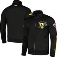 PRO STANDARD Men's Pro Standard Black Pittsburgh Penguins Classic Chenille Full-Zip Track Jacket
