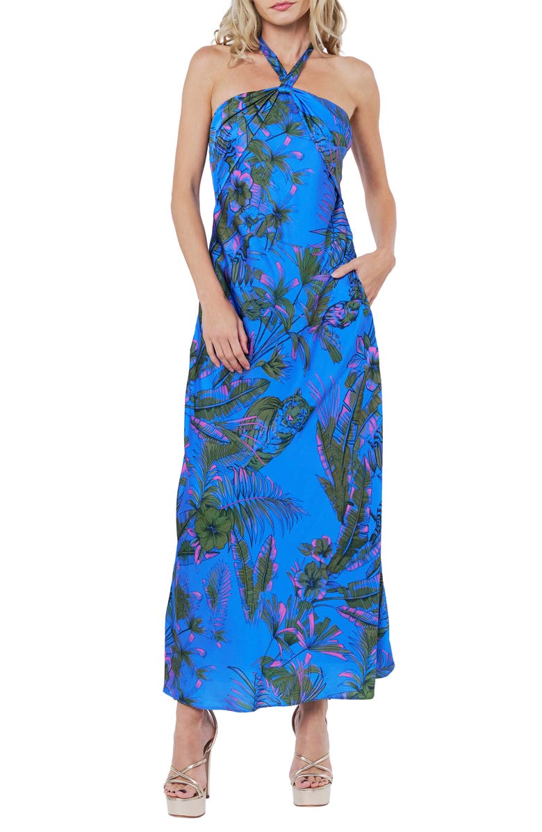 CIEBON Rune Maxi Dress, Alternate, color, Blue Multi