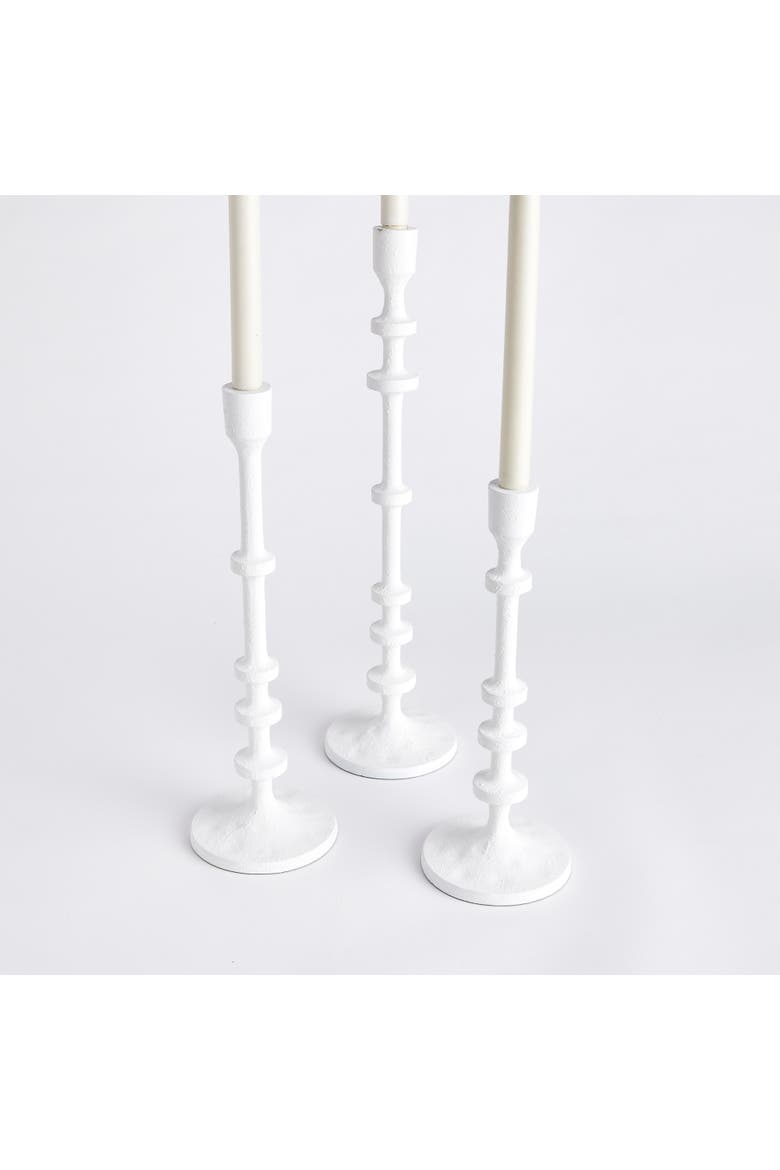 Abacus Taper Holders Set of 3, Alternate, color, White