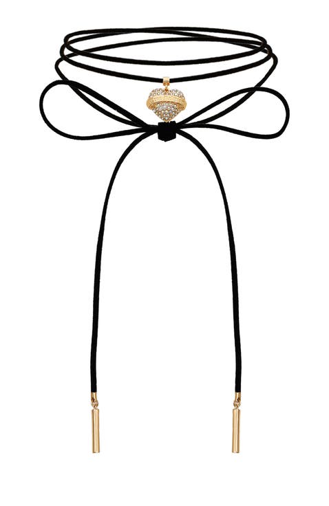 Suede choker necklace